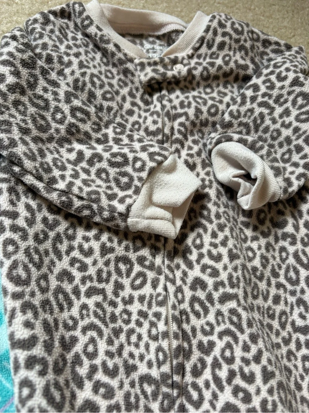 12M Fleece Onesie Sleepers by Carters - Footies Bundle